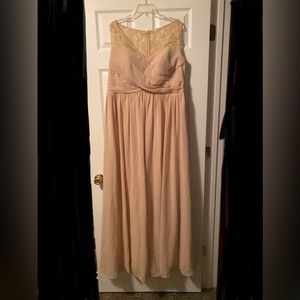 Nude dress great for a prom/formal/bridesmaid dress